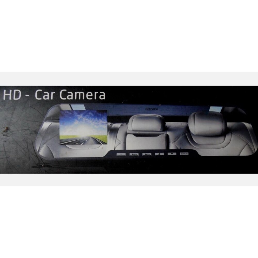 HD Car Mirror Camera Loop Recording Lithium Battery USB Charger TF Card Support